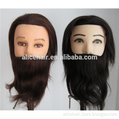 Cheap price 100% human hair male hair mannequin heads